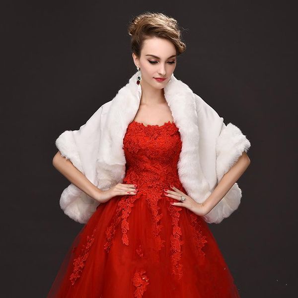2017 Ivory Red /Black women Warm Winter Bridal Fur Wraps 55cm *150 wool shawl Lady Wraps For Special Occation Bridal Accessory, White
2017 Ivory Red /Black women Warm Winter Bridal Fur Wraps 55cm *150 wool shawl Lady Wraps For Special Occation Bridal Accessory, White
