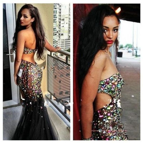 exquisite rhinestone black mermaid prom dresses 2016 vestido de formatura strapless crystal beaded evening party dresses cutaway sides cheap
exquisite rhinestone black mermaid prom dresses 2016 vestido de formatura strapless crystal beaded evening party dresses cutaway sides cheap