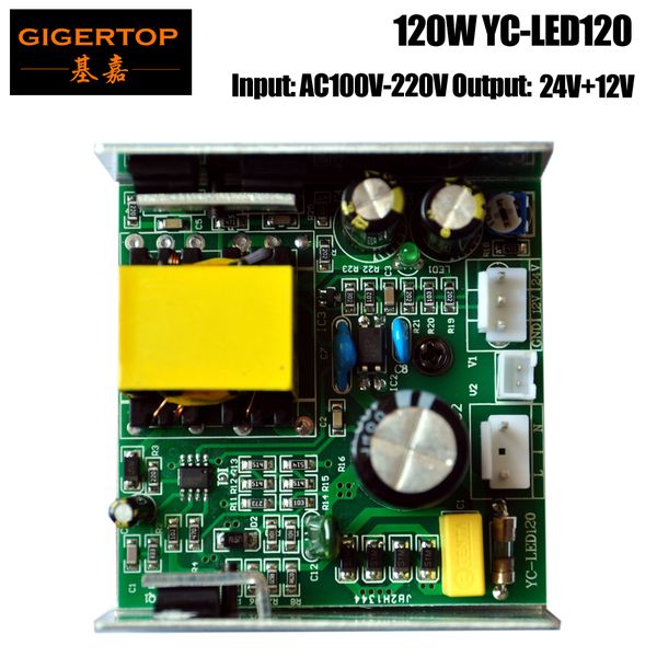 TIPTOP YC-LED120 120W Led Stage Light Power Supply For 7x10W Led Moving Head Light 12V+24V Output Plug белый 2-контактный разъем
TIPTOP YC-LED120 120W Led Stage Light Power Supply For 7x10W Led Moving Head Light 12V+24V Output Plug белый 2-контактный разъем