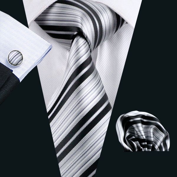 stripe tie hankerchief cufflinks set black gray jacquard woven mens tie set business work formal meeting leisure n-0670, Black;blue
stripe tie hankerchief cufflinks set black gray jacquard woven mens tie set business work formal meeting leisure n-0670, Black;blue