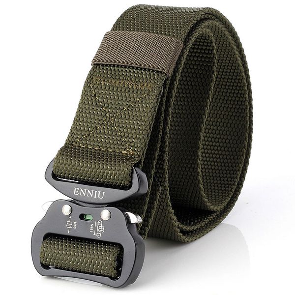 new design aluminum buckle 3.8 cm tactical twist nylon special inner combat belt multifunctional army training outdoor belt, Black;green
new design aluminum buckle 3.8 cm tactical twist nylon special inner combat belt multifunctional army training outdoor belt, Black;green