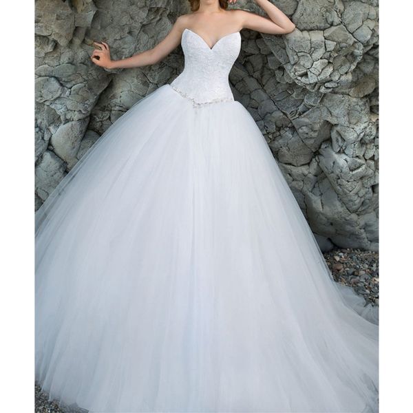 lace ball gown wedding dresses lace up back sweetheart off shoulder appliques lace beads crystal vestido de noiva bridal gowns, White
lace ball gown wedding dresses lace up back sweetheart off shoulder appliques lace beads crystal vestido de noiva bridal gowns, White