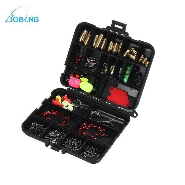 bobing 128 pcs /set fishing accessories tackle box kits with fishing hooks connector spring ring line holder lure keeper
bobing 128 pcs /set fishing accessories tackle box kits with fishing hooks connector spring ring line holder lure keeper
