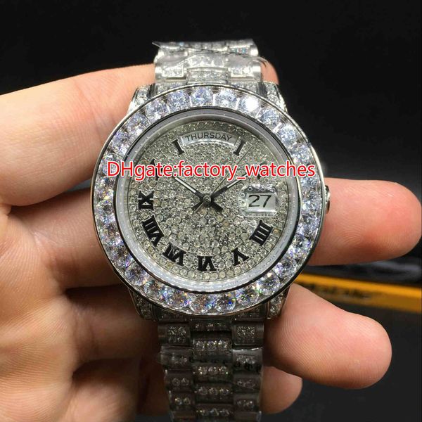 luxury mens brand watch big diamonds bezel big size 40mm wrist watch hip hop rappers full iced out silver case automatic watch, Slivery;brown
luxury mens brand watch big diamonds bezel big size 40mm wrist watch hip hop rappers full iced out silver case automatic watch, Slivery;brown