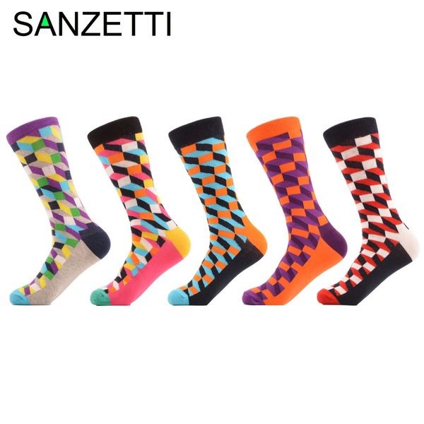 wholesale- sanzetti 5 pairs/lot men's colorful funny combed cotton socks argyle filled optic striped casual dress crew socks winter soc, Black
wholesale- sanzetti 5 pairs/lot men's colorful funny combed cotton socks argyle filled optic striped casual dress crew socks winter soc, Black