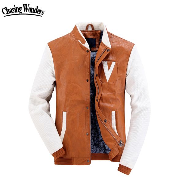 fall-pu bomber letterman jacket men coat windbreaker college baseball veste homme manteau abrigo chaqueta hombre ceket heren jassen, Black;brown
fall-pu bomber letterman jacket men coat windbreaker college baseball veste homme manteau abrigo chaqueta hombre ceket heren jassen, Black;brown