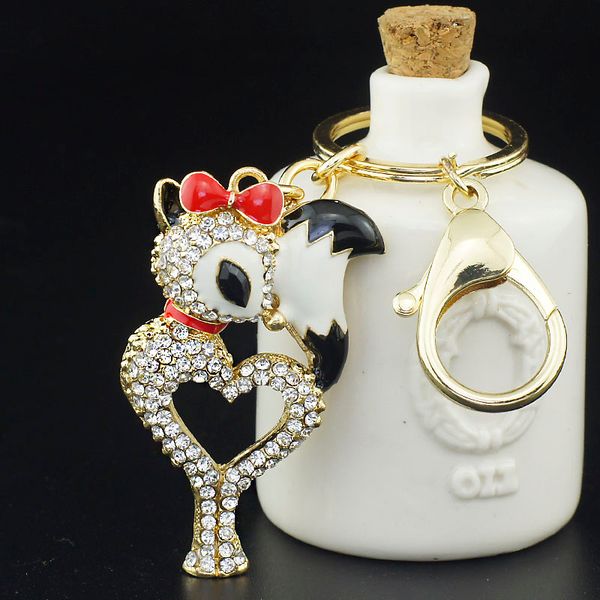 beijia Bowknot Heart Fox Keyrings Keychains For Car HandBag Pendant Purse Bag Buckle Gift Key chains Holder K055
beijia Bowknot Heart Fox Keyrings Keychains For Car HandBag Pendant Purse Bag Buckle Gift Key chains Holder K055
