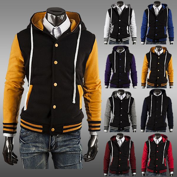 fall-2015 new classic hoodie baseball jacket man coat, eight color ac cardigan foreign trade, Black
fall-2015 new classic hoodie baseball jacket man coat, eight color ac cardigan foreign trade, Black