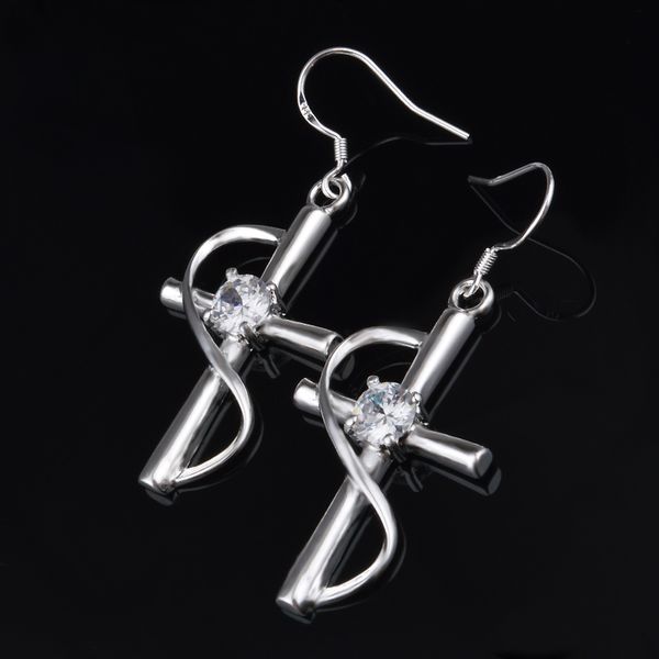 fashion pretty explosion models in europe and america fashion shine noble cross with diamond 925 silver earrings silver earrings 1141
fashion pretty explosion models in europe and america fashion shine noble cross with diamond 925 silver earrings silver earrings 1141