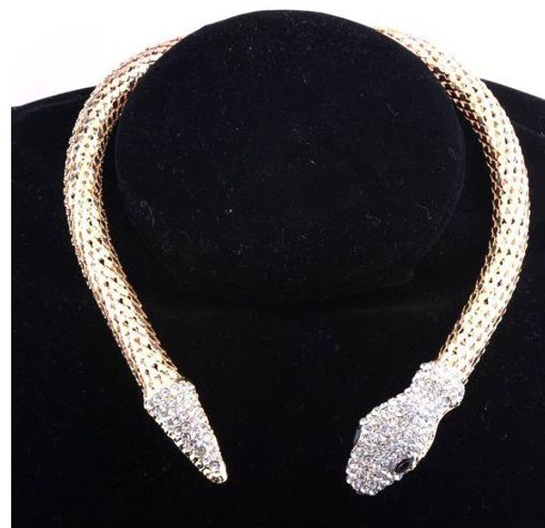 2016 New Design hot sale Fashion Personality Luxury Rhinestone Snake chain necklace choker Statement jewelry for women
2016 New Design hot sale Fashion Personality Luxury Rhinestone Snake chain necklace choker Statement jewelry for women