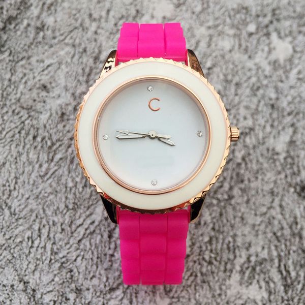 Fashion women Girls soft Silicone strap quartz wrist watch watches