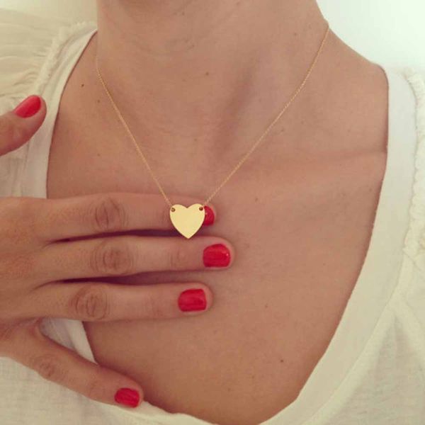 tomtosh 2017 gold tiny heart necklace, gold romantic necklace, friendship necklace,petite necklace, Silver
tomtosh 2017 gold tiny heart necklace, gold romantic necklace, friendship necklace,petite necklace, Silver