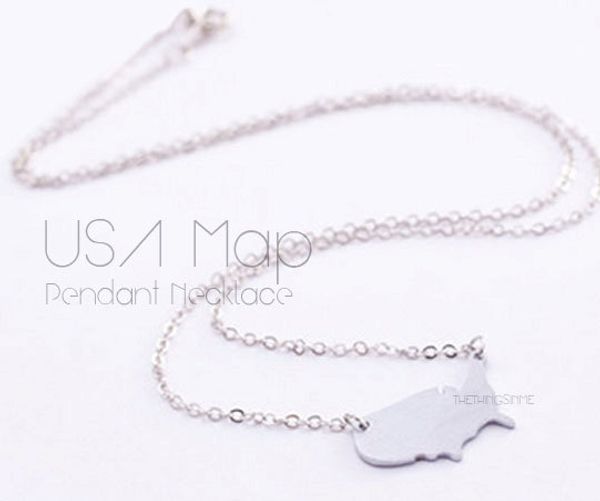 5pcs outline united states map necklace usa silhouette geometric america country nation necklace for earth, Silver
5pcs outline united states map necklace usa silhouette geometric america country nation necklace for earth, Silver