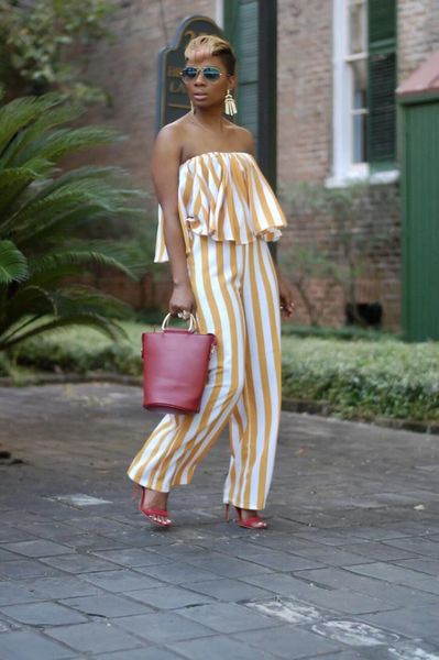 ahvit yellow white striped streetwear jumpsuits elastic strapless loose wide leg romper fashion women casual outfit romper h1037, Black;white
ahvit yellow white striped streetwear jumpsuits elastic strapless loose wide leg romper fashion women casual outfit romper h1037, Black;white