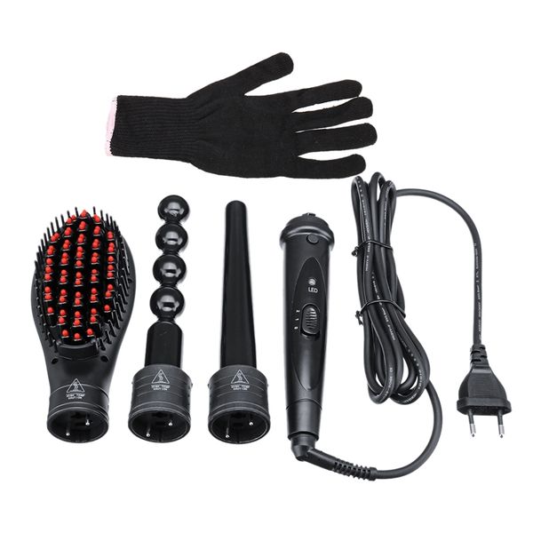85w led ceramic hair styling curler iron curling tools wand tongs rollers set, curly / straight tube + comb + gourd + gloves eu
85w led ceramic hair styling curler iron curling tools wand tongs rollers set, curly / straight tube + comb + gourd + gloves eu