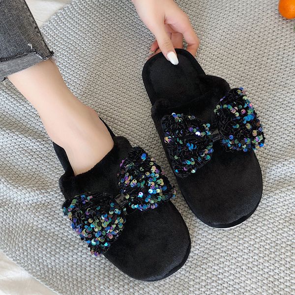 shoes woman fashion large size add wool warm flip flops flat heels bowknot slippers shoes zapatos de mujer chaussures femme, Black
shoes woman fashion large size add wool warm flip flops flat heels bowknot slippers shoes zapatos de mujer chaussures femme, Black
