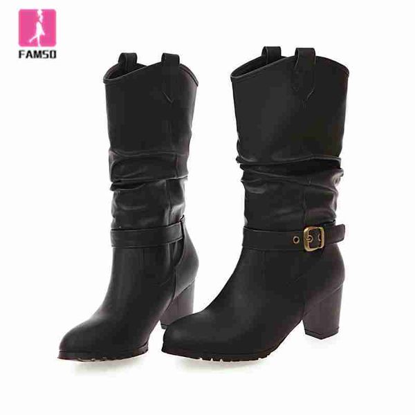 famso 2019 shoes women boots black lace-up mid-calf buckle high heels motorcycle boots designer brand classics snow
famso 2019 shoes women boots black lace-up mid-calf buckle high heels motorcycle boots designer brand classics snow