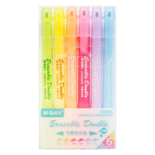 m&g 6 colors erasable fluorescent highlighter pen set fluo highlighters for school supplies markers stationery highlight marker, Black;red
m&g 6 colors erasable fluorescent highlighter pen set fluo highlighters for school supplies markers stationery highlight marker, Black;red