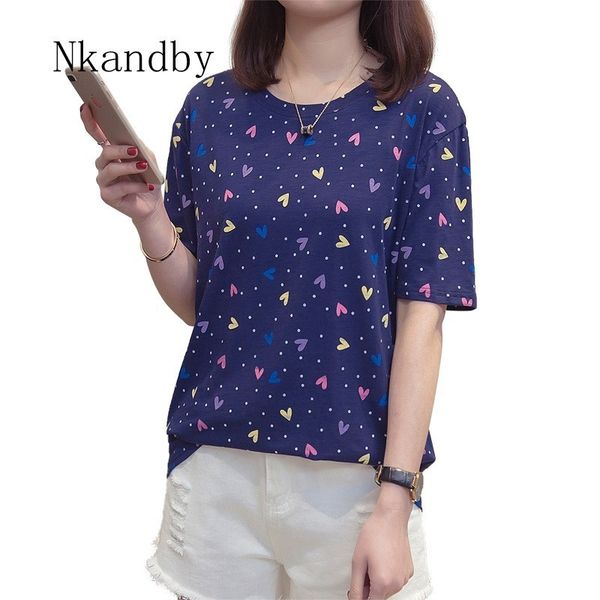 nkandby plus size womens tshirt 2019 summer clothing heart print casual loose feminine tee and t-shirt short sleeve o-neck, White
nkandby plus size womens tshirt 2019 summer clothing heart print casual loose feminine tee and t-shirt short sleeve o-neck, White