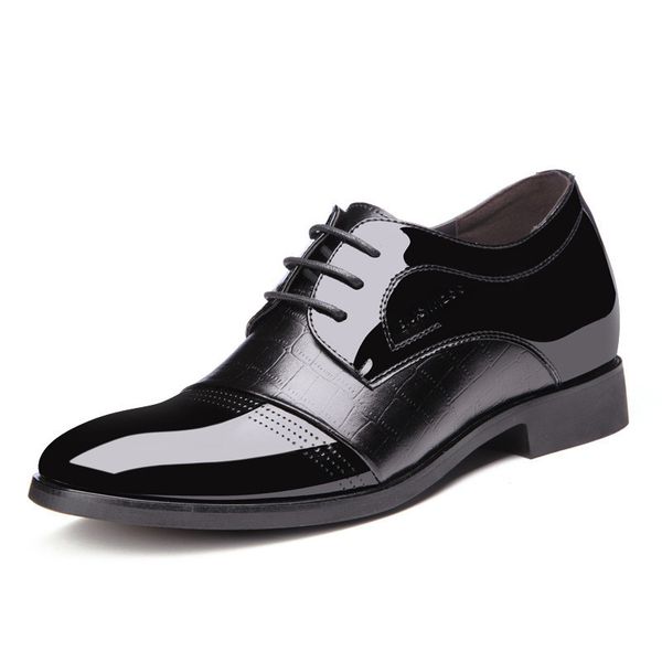 height increasing men patent leather elevator dress shoes men derby elegant formal shoes men office wedding suit shoes zapatos hombre, Black
height increasing men patent leather elevator dress shoes men derby elegant formal shoes men office wedding suit shoes zapatos hombre, Black