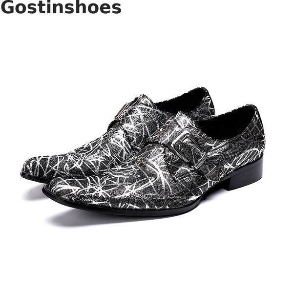 graffiti curved lines genuine leather shoes men pointed toe head buckle strap men casual leather shoes fashion style derby, Black
graffiti curved lines genuine leather shoes men pointed toe head buckle strap men casual leather shoes fashion style derby, Black