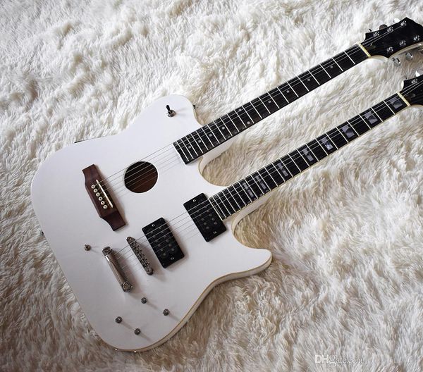 two-neck low and white electric guitar with 6 + 6 string, rosewood scale, gream binding, personalized service
two-neck low and white electric guitar with 6 + 6 string, rosewood scale, gream binding, personalized service