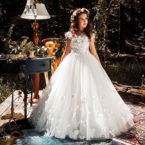 ivory white tulle 3d butterfly beautiful flower girl dress for wedding kids clothes for party communion dress, Red;yellow
ivory white tulle 3d butterfly beautiful flower girl dress for wedding kids clothes for party communion dress, Red;yellow