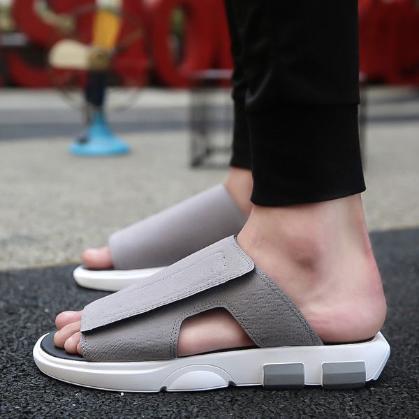2018 summer slippers male british sandals tide personality cool slippers men's non-slip sandals, Black
2018 summer slippers male british sandals tide personality cool slippers men's non-slip sandals, Black