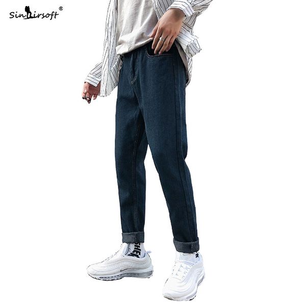 denim cuffs skinny pencil pants men casual ankle-length jeans male slim breathable soild autumn fashion trousers, Blue
denim cuffs skinny pencil pants men casual ankle-length jeans male slim breathable soild autumn fashion trousers, Blue