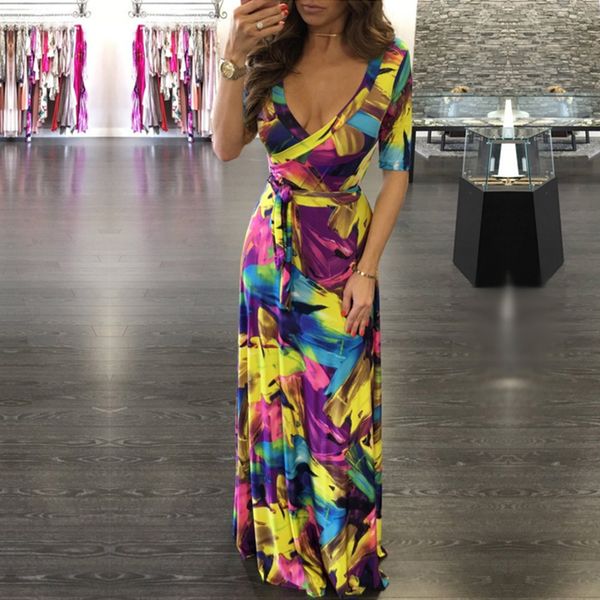 women clothing slim dress printed deep v-neck half sleeve dress cocktail party long swing a line dresses, Black;gray
women clothing slim dress printed deep v-neck half sleeve dress cocktail party long swing a line dresses, Black;gray