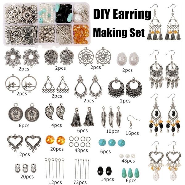 306pcs retro diy alloy accessories jewelry findings set jewelry making tools earring hook making supplies handmade kit, Blue;slivery
306pcs retro diy alloy accessories jewelry findings set jewelry making tools earring hook making supplies handmade kit, Blue;slivery