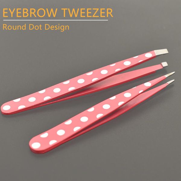 2pcs/set tip and flat head stainless steel pink dots hair removal eyebrow tweezer women lady beauty makeup tools
2pcs/set tip and flat head stainless steel pink dots hair removal eyebrow tweezer women lady beauty makeup tools