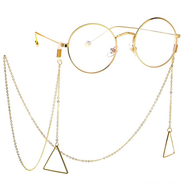 oqazy anti-slip accessory metal rope golden triangle chain anti-slip accessories pendant accessory metal glasses rope golden triangle pendan, Blue
oqazy anti-slip accessory metal rope golden triangle chain anti-slip accessories pendant accessory metal glasses rope golden triangle pendan, Blue