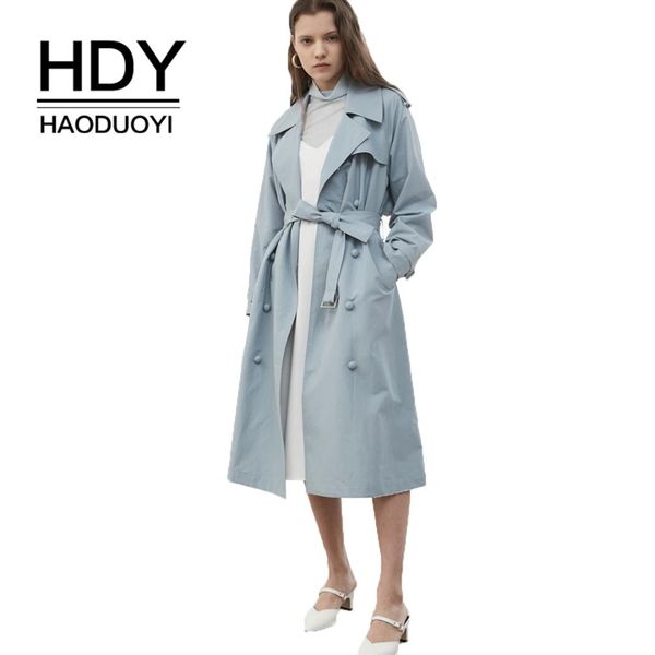 hdy haoduoyi commuter style double breasted oversize windbreaker blue solid trench coats autumn new arrival, Tan;black
hdy haoduoyi commuter style double breasted oversize windbreaker blue solid trench coats autumn new arrival, Tan;black