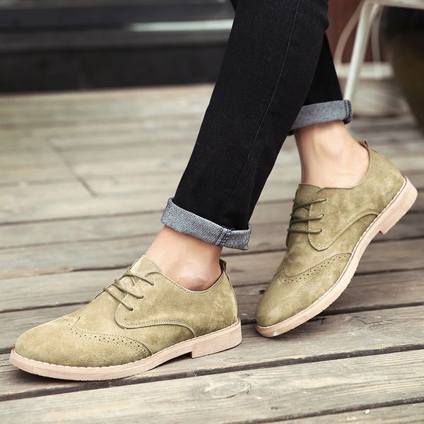 men shoes outdoor england trend casual male suede leather oxford wedding business dress shoes men flats zapatillas hombre s5, Black
men shoes outdoor england trend casual male suede leather oxford wedding business dress shoes men flats zapatillas hombre s5, Black