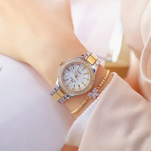 new ladies wrist watches dress gold watch women crystal diamond watches stainless steel silver clock women montre femme 2019, Slivery;brown
new ladies wrist watches dress gold watch women crystal diamond watches stainless steel silver clock women montre femme 2019, Slivery;brown