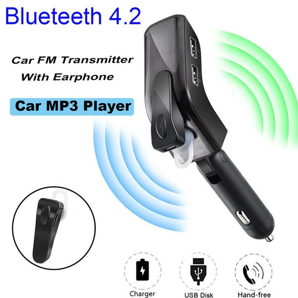 blueteeth wireless car kit fm transmitter mp3 player handscar kit dual usb remote with earphone 40jul15
blueteeth wireless car kit fm transmitter mp3 player handscar kit dual usb remote with earphone 40jul15