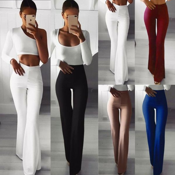 spring 2019 women casual flared ladies stretch solid color ankle-length straight tube bell pants s-xl, Black;white
spring 2019 women casual flared ladies stretch solid color ankle-length straight tube bell pants s-xl, Black;white