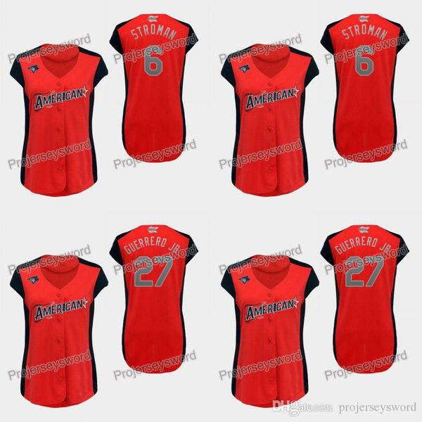 Womens Toronto 27 Vladimir Guerrero Jr. JR American League Blue Jays Jersey 6 Marcus Stroman 100% Stitched Allstar Baseball Jerseys Red
Womens Toronto 27 Vladimir Guerrero Jr. JR American League Blue Jays Jersey 6 Marcus Stroman 100% Stitched Allstar Baseball Jerseys Red