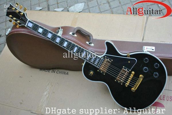 Black cu tom hop 1958 ebony fingerboard electric guitar gold hardware chine e china guitar
Black cu tom hop 1958 ebony fingerboard electric guitar gold hardware chine e china guitar