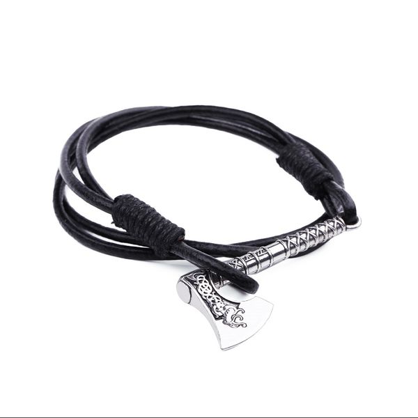 shy lemegeton odin symbol rune horror slavic axe bangles mens metal pendant leather bracelets master amulet jewelry love bracelet k3697, Golden;silver
shy lemegeton odin symbol rune horror slavic axe bangles mens metal pendant leather bracelets master amulet jewelry love bracelet k3697, Golden;silver