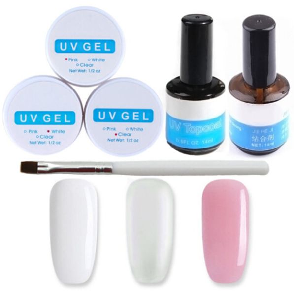 set for manicure gel nail manicure set acrylic nail kit nail extension set 3 color uv gels acrylic, Red;pink
set for manicure gel nail manicure set acrylic nail kit nail extension set 3 color uv gels acrylic, Red;pink