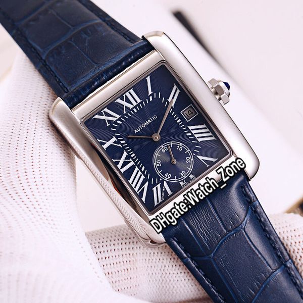 new steel case mc wsta0010 automatic mens watch blue dial roman markers independent second blue leather strap gents watches watch_zone, Slivery;brown
new steel case mc wsta0010 automatic mens watch blue dial roman markers independent second blue leather strap gents watches watch_zone, Slivery;brown