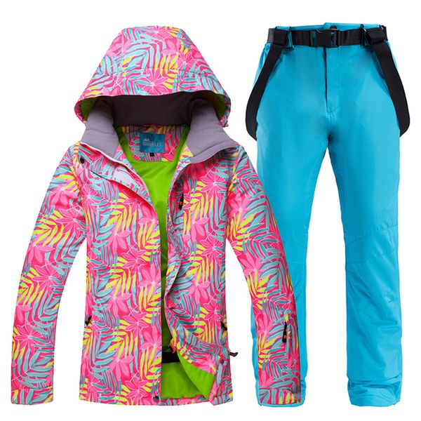 ski suit women -30°c warm winter snow clothing set female ski jacket+pants waterproof breathable skiing and snowboarding suits 
ski suit women -30°c warm winter snow clothing set female ski jacket+pants waterproof breathable skiing and snowboarding suits