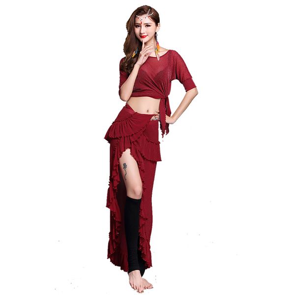 bellydance costume for women bollywood belly dance long skirt hips scarf oriental training clothes gypsy clothing dc1783, Black;red
bellydance costume for women bollywood belly dance long skirt hips scarf oriental training clothes gypsy clothing dc1783, Black;red