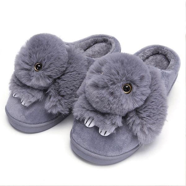 women winter home slippers ladies animal cute bunny warm plush indoor slippers house soft casual shoes for women, Black
women winter home slippers ladies animal cute bunny warm plush indoor slippers house soft casual shoes for women, Black