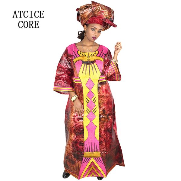 african dresses for women traditional african clothing fashion design new bazin embroidery long dress with scarf, Red
african dresses for women traditional african clothing fashion design new bazin embroidery long dress with scarf, Red