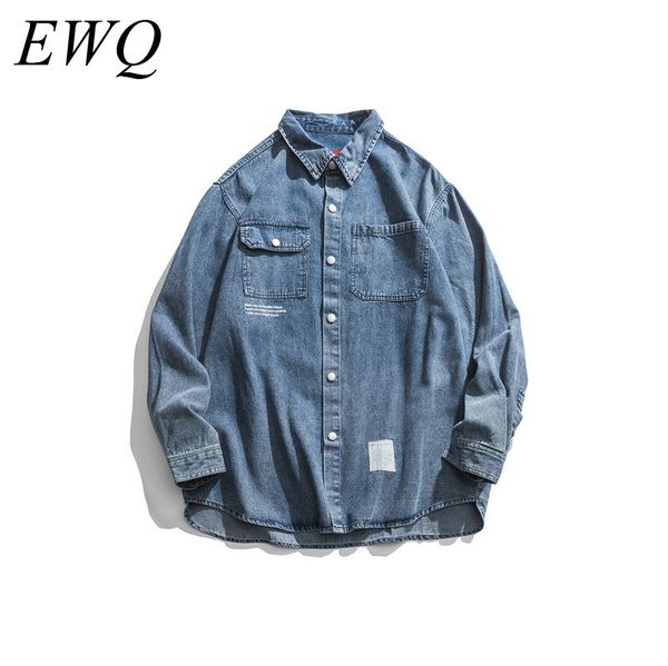 ewq / men's wear can sihp denim shirt for male 2020 spring fashion high street tide solid color denim shirt 9y807, White;black
ewq / men's wear can sihp denim shirt for male 2020 spring fashion high street tide solid color denim shirt 9y807, White;black