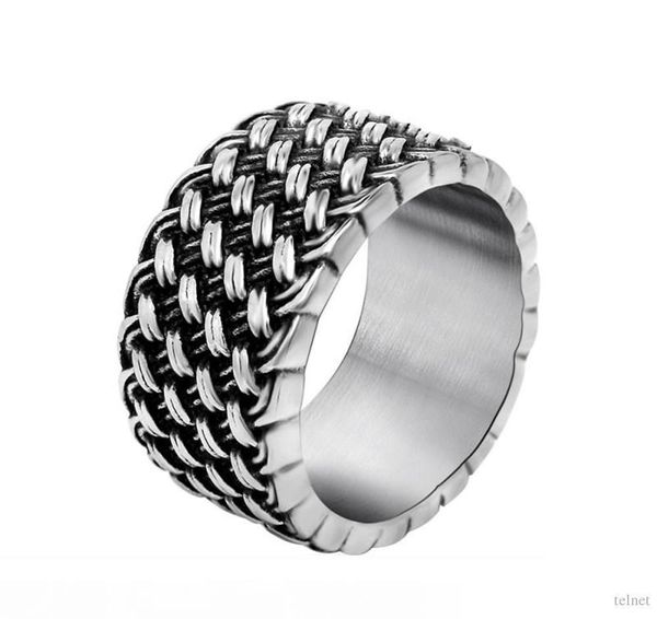 titanium steel ring retro love intertwined ring retro knitting men 's individuality dominance rings factory direct kka1955, Silver
titanium steel ring retro love intertwined ring retro knitting men 's individuality dominance rings factory direct kka1955, Silver