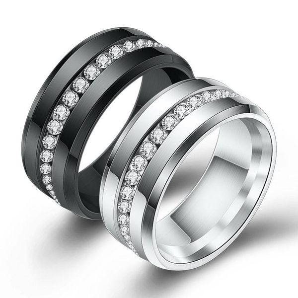 wholesale band rings jewelry new fashion brief single row zircon finger rings elegant electroplated stainless steel circle rings lr086, Silver
wholesale band rings jewelry new fashion brief single row zircon finger rings elegant electroplated stainless steel circle rings lr086, Silver